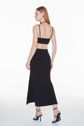 VESTIDO MIDI ALÇAS TRANSPASSADAS COLEÇÃO VERÃO 24